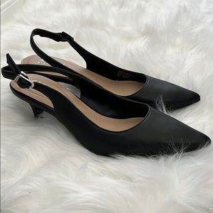 Black Alfani Kitten Heel
